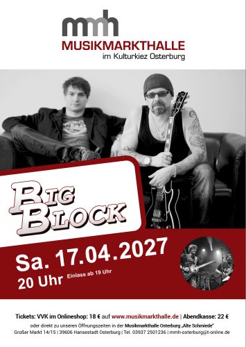 Tickets für BIG BLOCK am 17.04.2027 - Karten kaufen